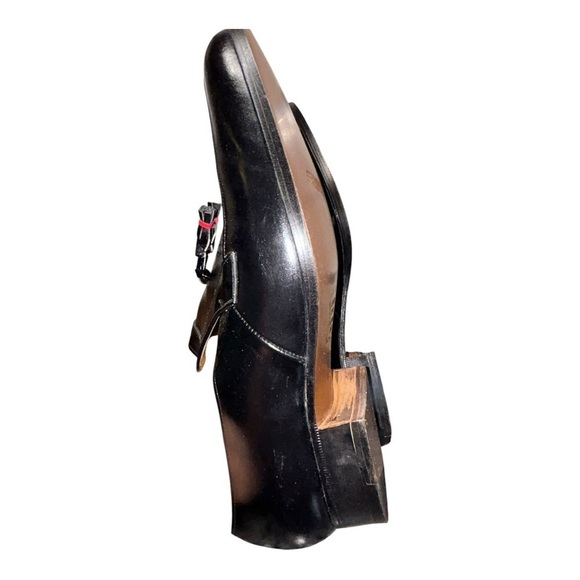 Vintage Travelers for Sibley’s  Men\'s Black Leather Loafers size 6.5 men’s